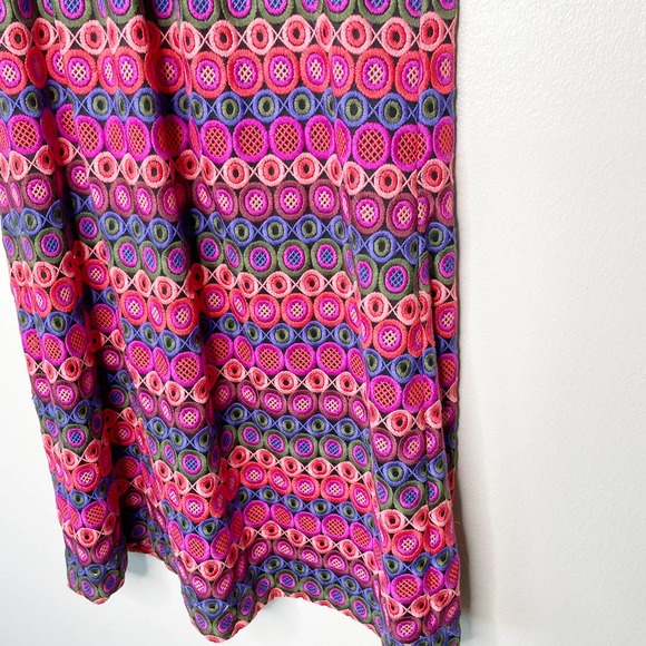 Trina Turk Roe Size 14 Multicolor Embroidered Dress - Picture 3 of 9